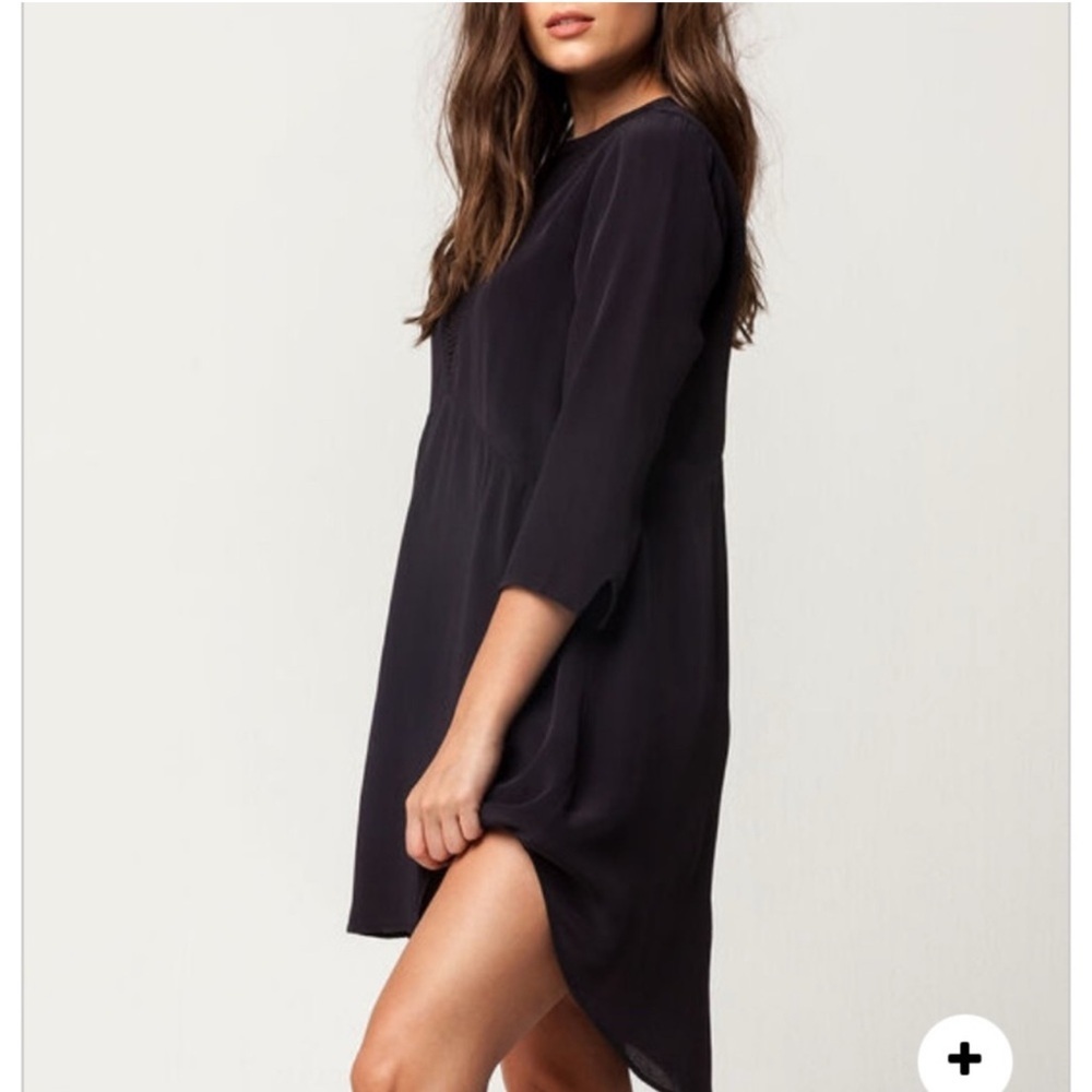 Amuse Society High Low Mini Dress Navy Blue Party Casual Size XS - Picture 3 of 12